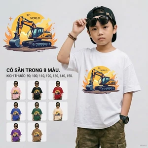 Áo phông trẻ em in hình Hình hoạt hình Vải mềm mại bé trai 10-40kg