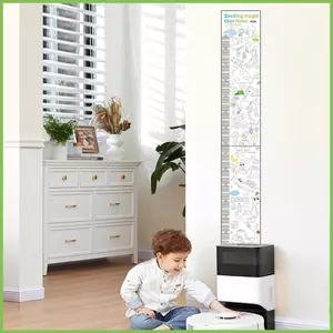 Biểu Đồ Chiều Cao Đo Bức Tranh Tường Trang Trí Thước Vẽ Chiều Cao Biểu Đồ Miếng Dán Cho Mầm Non Phòng Ngủ Lớp Học Phòng Chơi gelhvn