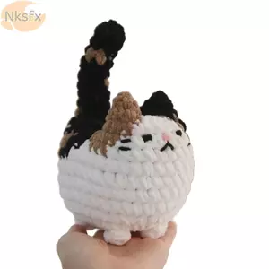 NKSFX Một Bộ Động Vật Móc, Thủ Công Thủ Công DIY Móc Bộ, Gói Chất Liệu Mèo Dễ Dàng Quà Tặng