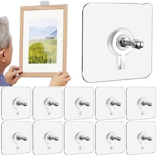 Móc Treo Tường Dính Mạnh - Móc Treo Ảnh Poster Khung - Không Khoan Móc Vít Chống Thấm Nước - Cho Nhà Bếp Phòng Tắm