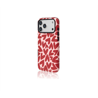 Ốp bảo vệ họa tiết trái tim đỏ cho iPhone 11 12promax 13pro15pro 15promax 14 14promax 14pro 16 pro max 16 plus 17 17promax ốp lưng hai trong một