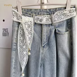PNPIA- Thời Trang Ngọt Ngào Trang Trí Ren Thắt Lưng Thanh Lịch Đầm Quần Jean Dây Thắt Lưng Phụ Kiện Nơ Thắt Lưng Cho Nữ