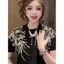 Mùa Hè 2026 Béo Em Gái Plus Kích Thước Quần Áo Nữ Thời Trang Công Nghiệp Nặng Thêu Sequin Thiết Kế Hàng Đầu Cảm Giác Phù Hợp Với