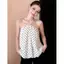 Phiên bản Hàn Quốc Áo Vest chấm bi phong cách ngọt ngào dành cho nữ Mùa hè Phong cách mới Màu hồng quây dáng rộng dáng rộng dáng ôm hơn Áo thun thời trang phù hợp