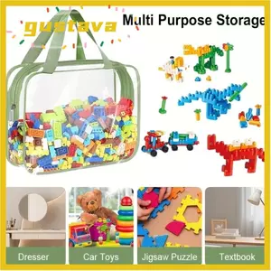 Túi dây kéo có thể tái sử dụng GUSTAVA, Túi lưu trữ PVC chống thấm nước Chất liệu PVC, Túi đựng du lịch nhiều màu có khóa kéo