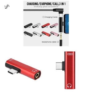 Bộ chuyển đổi cáp USB 3 trong 1 Type C - Sạc và Âm thanh 3,5 mm cho Samsung