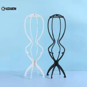 KUZHEN 1 Chiếc Giá Đỡ Tóc Giả Có Thể Gập Lại Tóc Giả Bền Màn Hình 20 Inch Dụng Cụ Du Lịch Tóc Giả Đứng Để Tạo Kiểu Màn Hình Nữ Tóc Giả Dài HOT