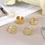 PNPIA- 5 Cái / bộ Vòng Đeo Tai Cá Tính Đơn Giản Trang Sức Hợp Kim Phụ Kiện Tai Cổ Điển Cho Nữ Mặc Tiệc Hàng Ngày