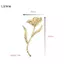 LUImo Vintage Lớn Vintage Thổ Cẩm Hình Lá Kim Loại Hoa Trâm Hoa Họa Tiết Hoa Kim Loại Lá Thổ Cẩm Đảng Mặc SBS
