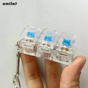 Bàn phím ngón tay SMILE, 3 / 4 / 9 Phím Keycap Fidget Móc khóa, Nút chìa khóa Giảm căng thẳng Vượt qua thời gian Đồ chơi giải nén Người lớn