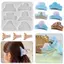 Siyuyan Vuốt Tóc Kẹp Nhựa Silicon Khuôn Kim Loại Hình Học Barrettes Epoxy Khuôn Cho DIY Nhựa Nữ Kẹp Tóc Thủ Công Trang Sức Làm VN