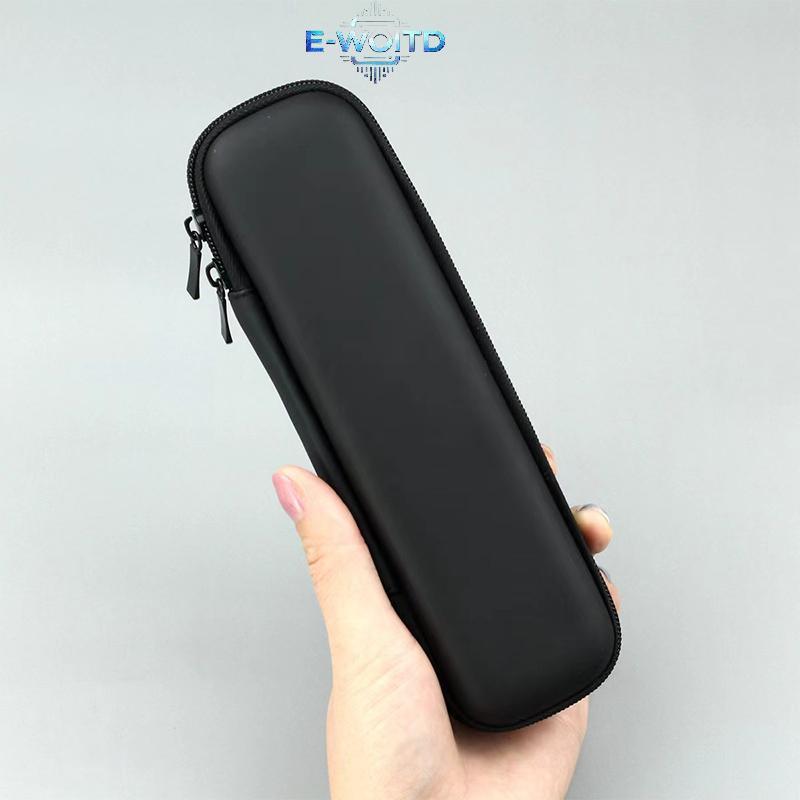 E-WOITD Nữ Trang Điểm Hộp Đựng Cọ Pure Bla Nhỏ Túi Đựng Mỹ Phẩm Lipsti Bút Sắp Xếp Dụng Cụ Làm Đẹp Hộp Bảo Quản Dây Kéo Dài Túi E-WOITD