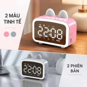Loa Bluetooth Mini Hình Mèo, Đèn Ngủ ánh Sáng Dịu, Hẹn Giờ Ngủ, Phù Hợp Với Học Sinh, Sinh Viên Và Người đi Làm