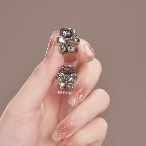 MAUROPOLI Tinh Tế Phù Hợp Với Pha Lê Nhỏ Vuông Kích Thước Nhỏ Kẹp Tóc Cao Cấp Phong Cách Mới Nhỏ Tập Tóc Lấy Kẹp Trán Nổ Bên