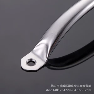 Ống tròn bằng thép không gỉ Tay cầm nhỏ Tay nắm cửa bằng gỗ Cửa tủ Ngăn kéo Tay cầm cạnh cửa đơn giản Niêm phong bề mặt Tay cầm ống phẳng TW