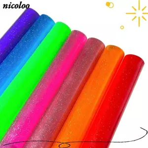 Vải Vinyl Thạch PVC NICOLOO, Vải Vinyl Trong Suốt Linh Hoạt Chống Thấm Nước, Thủ Công Thủ Công 20x120CM Chất Liệu Trang Trí Giả Da Tổng Hợp May Thủ Công