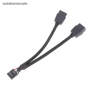 1 Nữ Đến 2 Nam Y Splitter HD Cáp Nối Dài 15cm Cho PC DIY FSI