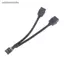 1 Nữ Đến 2 Nam Y Splitter HD Cáp Nối Dài 15cm Cho PC DIY FSI