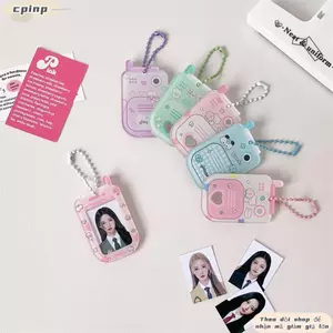 Mặt dây chuyền khung ảnh CPINCP, Sinh viên trong suốt Quà tặng Thẻ ảnh Hiển thị tay áo, Túi dễ thương Quyến rũ Móc khóa Hộp đựng thẻ Stargazer