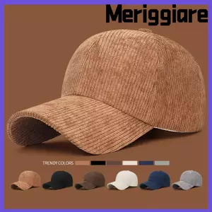 Mũ mỏ vịt MERIGGIARE, Mũ vải nhung có thể điều chỉnh bằng vải nhung, Mũ che nắng màu trơn