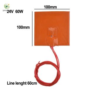 [FUXIN]Silicone Heating Pad Flexible For Printer Heated Bed Square Tool 100x100mm 1pc