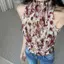 Áo Vest cổ dây hoa cổ điển kiểu Pháp dành cho nữ mùa hè eo hẹp mỏng hơn trông không tay Top Hot Girl xếp li voan
