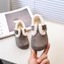 Giày Mùa Đông Cho Bé Gái Trai Lót Lông Ấm Áp, Giày Bít Tất Kiểu Dáng Birken Đế Mềm, Giày Lười Trẻ Em