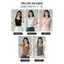 Áo thun nữ CARDINA cotton zip sát nách cổ tròn kiểu dáng basic 6ATS02
