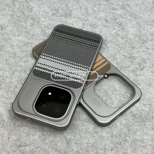Thích hợp cho Ốp điện thoại IQOO15 Ánh sáng mỏng Thay đổi tức thì Dòng khâu Kevlar Mờ từ tính Vỏ cứng chống sốc