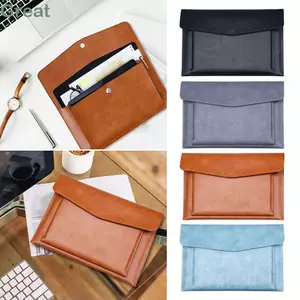 Túi đựng tài liệu TUYỆT VỜI, Thư mục tập tin A4 dung lượng lớn không thấm nước, Hộp đựng máy tính xách tay bằng da hai lớp chất lượng cao
