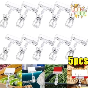 Kẹp quảng cáo đôi POP - Giá đỡ thẻ thẻ - Kẹp nhãn thực phẩm siêu thị - Kẹp biển hiệu giá hàng hóa - Giá trưng bày khẩu hiệu quảng cáo / Giao hàng miễn phí