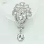 PNPIA- Bạc Hoa Lớn Cô Dâu Thổ Cẩm Kim Cương Giả Pha Lê Diamante Cưới Thổ Cẩm Pin