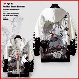 BH2 Jujutsu Kaisen Anime Áo khoác 3D Áo khoác dài tay Cosplay Gojou Satoru Unisex Top Áo Hoodie thời trang Áo khoác ngoài Pl
