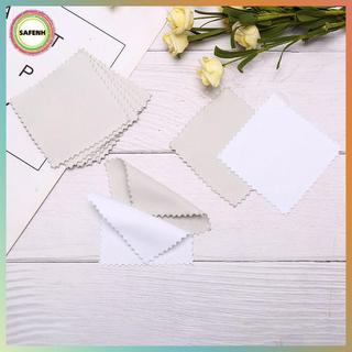 SAFENH 50 Chiếc Bạc Đánh Bóng Vải Lau Trang Sức Vải Làm Sạch Chống Mài Mòn Dụng Cụ VN