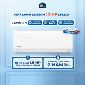 Máy Lạnh Lenson 1.5 HP LF-12CX1 | Làm Lạnh Siêu Tốc Turbo | Hàng Chính Hãng