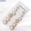 Bluelover 6 Cặp Thanh Lịch Pha Lê Kim Cương Giả Ngọc Trai Ký Tai Nhỏ Đinh Bông Tai Mới