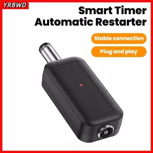 Bộ định tuyến khởi động lại tự động WiFi YRBWD, Công cụ đặt lại nguồn tự động 5V-24V 24H, Dây điều khiển khởi động lại DC ABS 5,5x2,1mm bền bỉ
