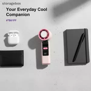 Quạt Turbo cầm tay di động 5 tốc độ cao có thể điều chỉnh USB có thể sạc lại Quạt che có thể tháo rời để sử dụng văn phòng tại nhà, văn phòng, du lịch, đẹp