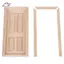 HFTOY 1 / 12 Nhà búp bê Gỗ thu nhỏ Cửa bên ngoài Nhà búp bê không sơn Phụ kiện DIY ~