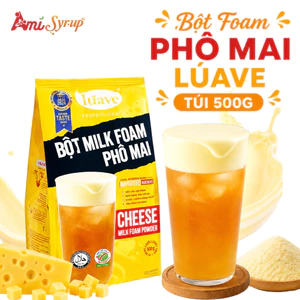 Bột Foam Phô Mai LÚAVE Túi 500g Nguyên Liệu Chuyên Dụng Giúp Tạo Lớp Kem Cheese Mặn Ngọt Béo Nhẹ