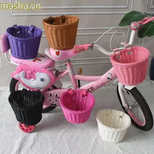 Túi Bảo Quản Xe Đạp, Mây Wicker 10 Kiểu Giỏ Xe Đạp Trẻ Em, Có Dây Đeo Tay Dán Phụ Kiện Xe Đạp