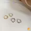 Mới Hợp Thời Trang Cô Gái Tối Giản Tòn Ten Nhỏ Vòng Tròn Vòng Bông Tai Dành Cho Nữ Hình Học Kẹp Tai Trang Sức Thời Trang Quà Tặng Mới