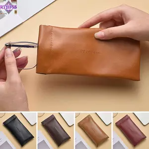 Túi đựng kính râm RTJIFSS, Túi đựng kính mắt đơn giản bằng da mềm, Quà tặng Phụ kiện kính mắt Túi chống nước PU rắn