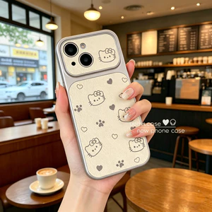 Ốp Điện Thoại Hello Kitty Với Tình Yêu Cho Tecno Spark 50 40 40C 20 20C 10 10C Pro Plus 9 8C 6 Go 3 2 2S 1 1 1S 2025 2024 2024 Da PU Vỏ Mềm Dễ Thương