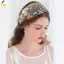 < YEI > Lưới thêu rộng thêu hoa tinh tế thoáng khí Không có thiết kế đau đầu cho nữ mặc trong thời gian dài mới