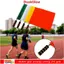 Cờ trọng tài DUSKGLOW, Cờ Linesman chuyên nghiệp nhiều màu, có tay cầm miếng bọt biển chống nước Phát hành cờ Bóng chuyền Đồ dùng bóng đá