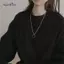 AqToCna Nhẫn Thời Trang Mặt Dây Chuyền Nelace Kim Loại Màu Bạc Cặp Đôi Dây Buộc Nam Nữ Hip Hop Trang Sức Quà Tặng AqToCna