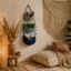 Giỏ Dây Cotton Có Đế Bằng Gỗ Tiết Kiệm Không Gian Treo Tường Giỏ Chứa Đồ Treo Túi Tổ Chức Boho Đa Năng