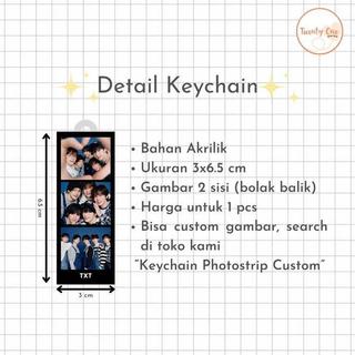 Gantungan Kunci Photostrip TXT Tomorrow X Together Sanctuary Over The Moon Foto Strip Keychain K