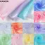 Vải KANGN Organza, Vải tuyn Laser Trong Suốt Mỏng, Trang Trí Vải tuyn Mềm Sáng Bóng Vải Tuyn Cưới